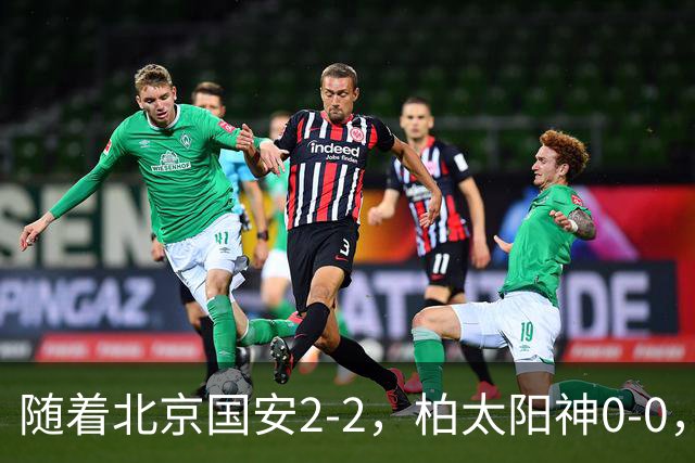 随着北京国安2-2，柏太阳神0-0，亚冠精英赛最新积分榜出炉